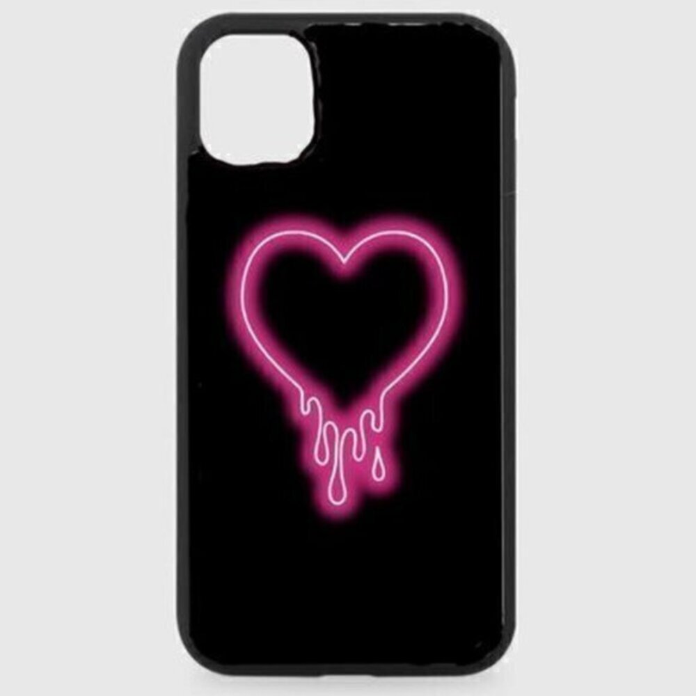 Neon Heart Drip Phone Case